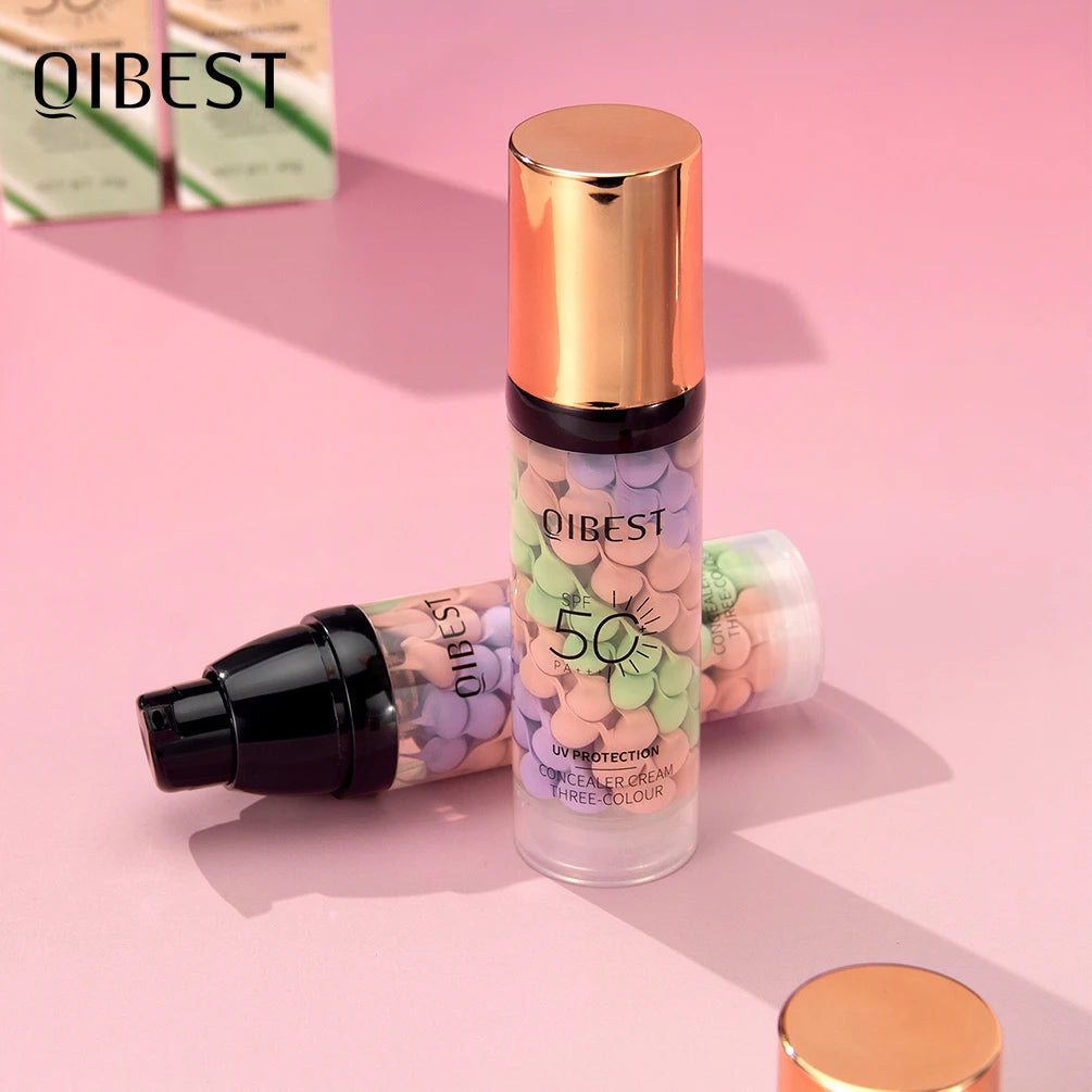 QIBEST Brightening Pre‑Makeup Base – Even Tone Primer