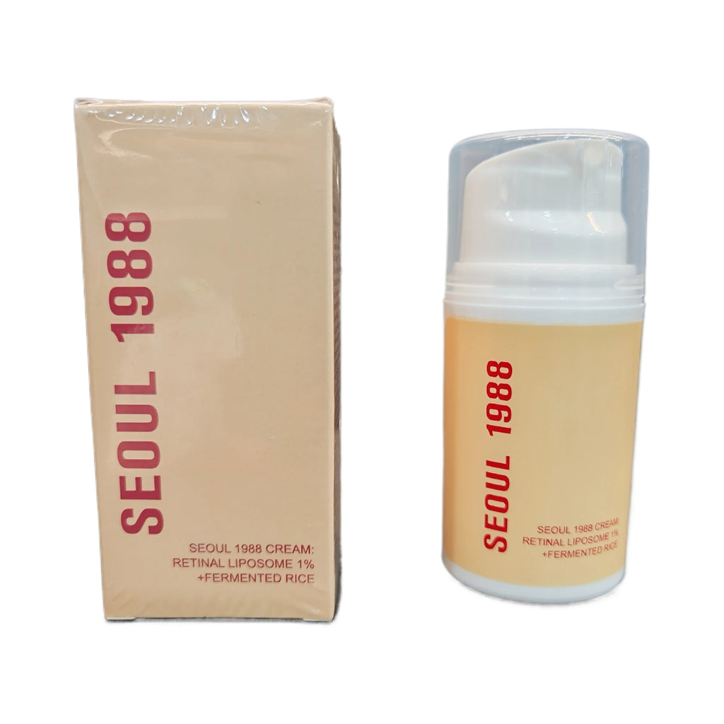 Seoul 1988 Korean Black Ginseng Retinol Serum with Niacinamide & Vitamin C - Hydrating Facial Ampoule for Daily Skin Care