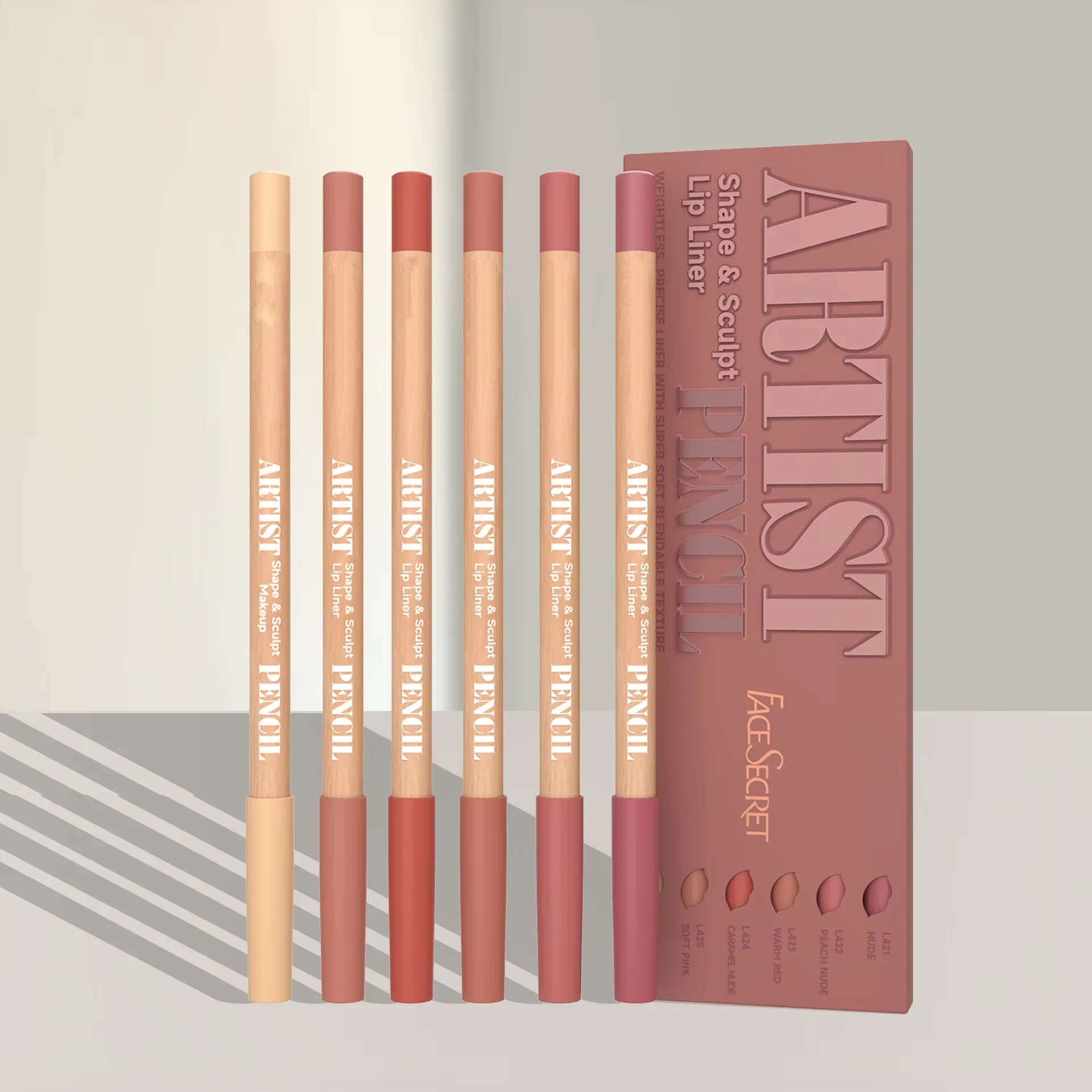 Face Secret Sculpt Lip Liner Set – Soft Matte Precision