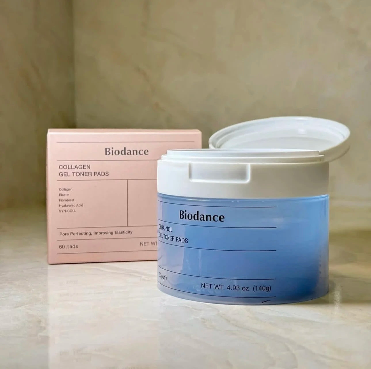 Biodance Collagen Gel Toner Pads – Hyaluronic Acid Hydration & Nicotinamide Whitening Care