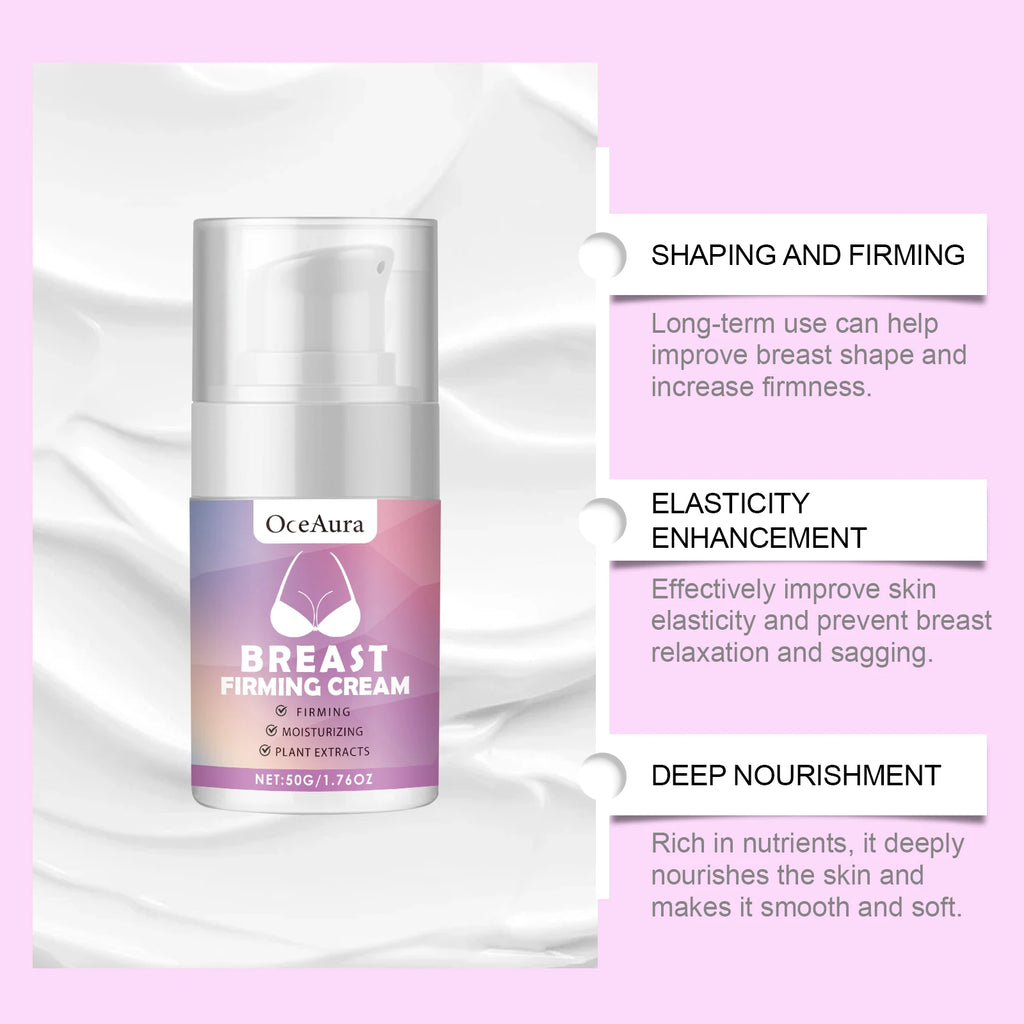 Breast Firming Cream Lifting Tightening Moisturizing Anti-Sagging Improves Elasticity Fast Absorbing For Women's Bust Care 50g