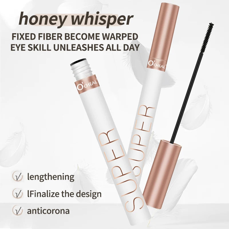 O’CHEAL 3D Silk Black Mascara – Thick, Curled & Lengthened Lashes with Precision Lash Brush