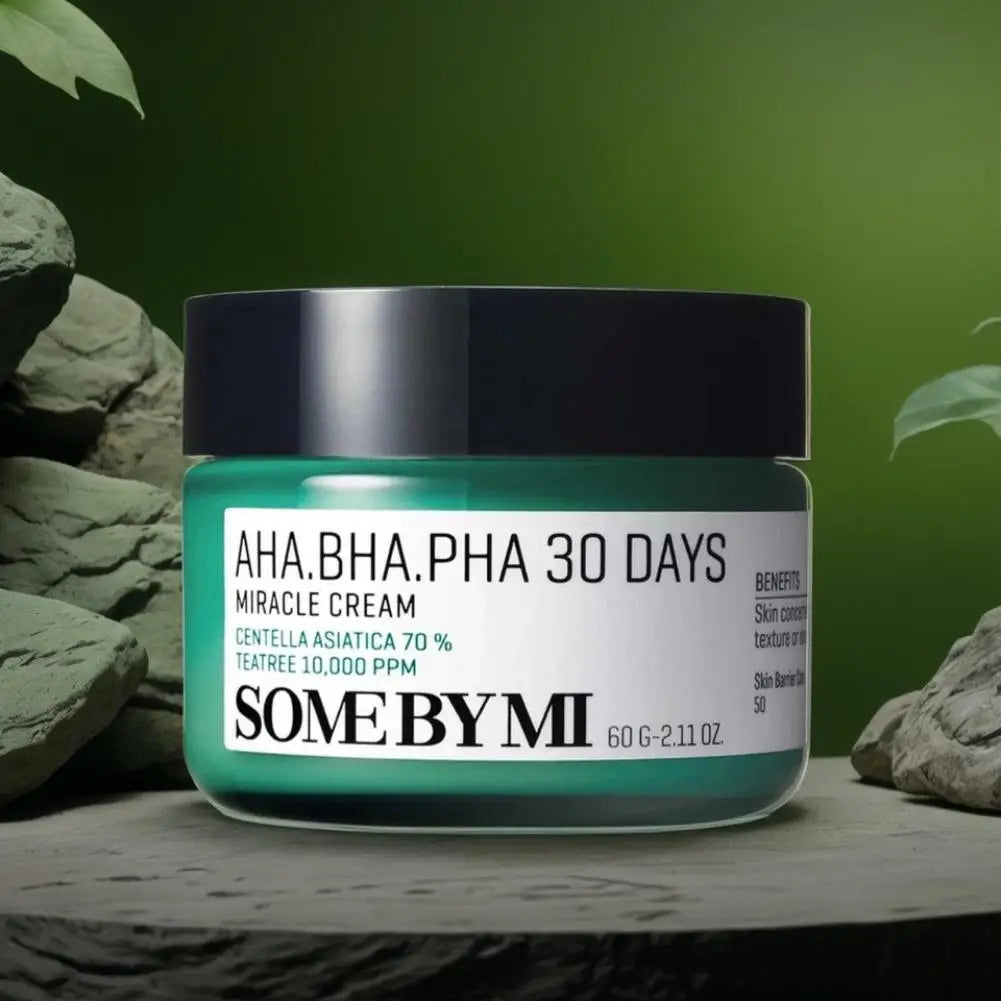 Korean SOME BY MI AHA BHA PHA 30 Days Miracle Cream Mild Exfoliating Deeply Moisturizer Improves Dull Skin Oil Control Skincare