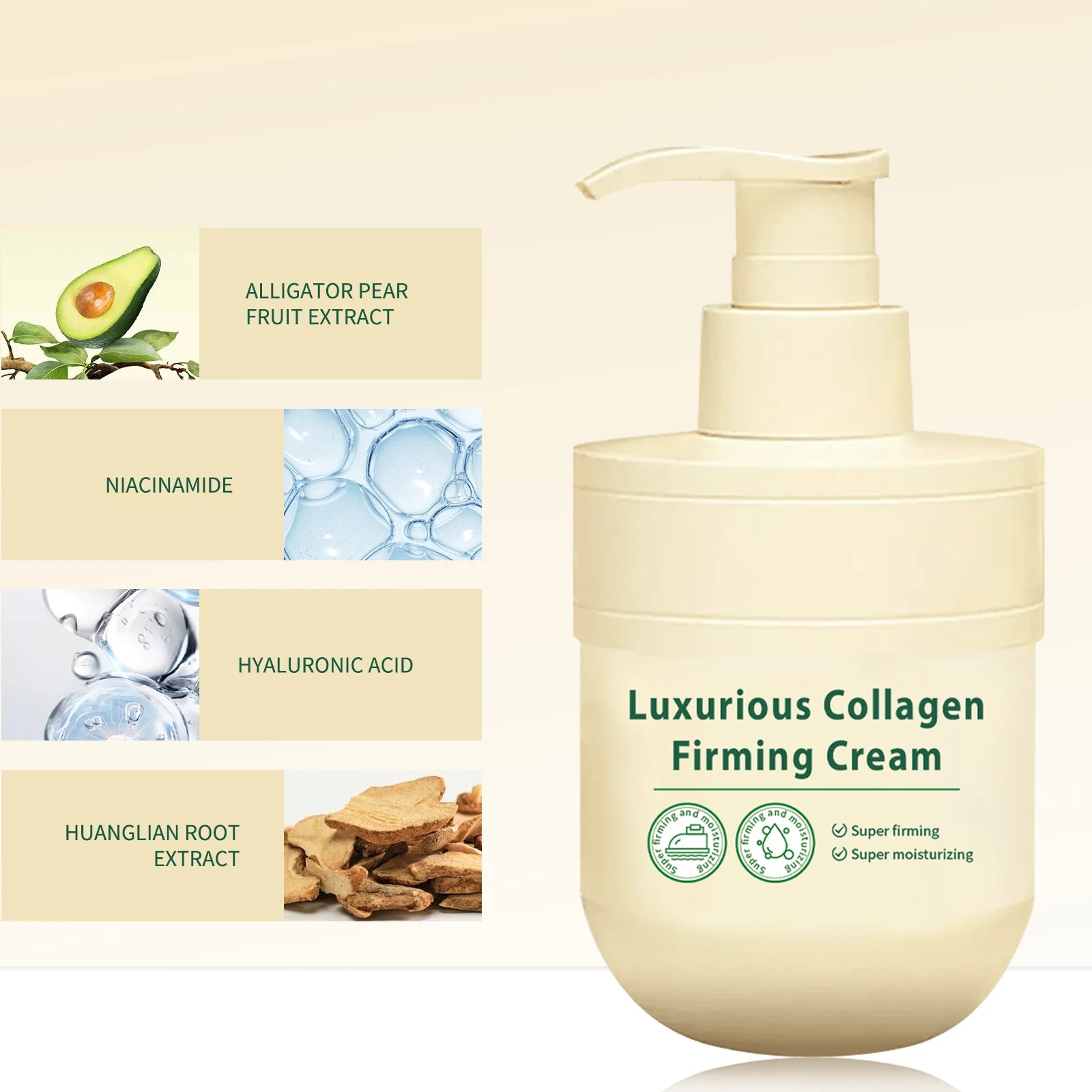 Deep Hydration Collagen Cream – Skin Lifting, Firming & Moisturizing Lotion (100g)
