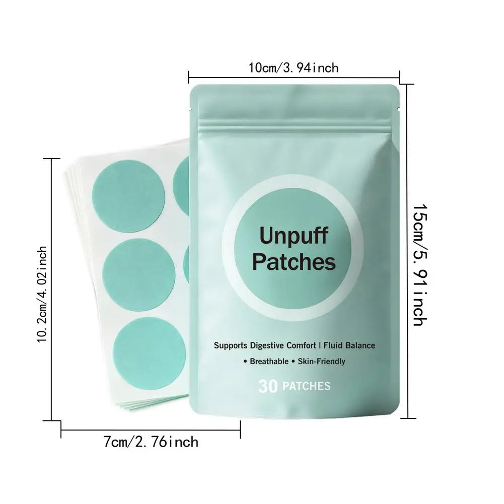 30 UnPuff PATCHES Supports Naturally Plant Ingredients Comfort