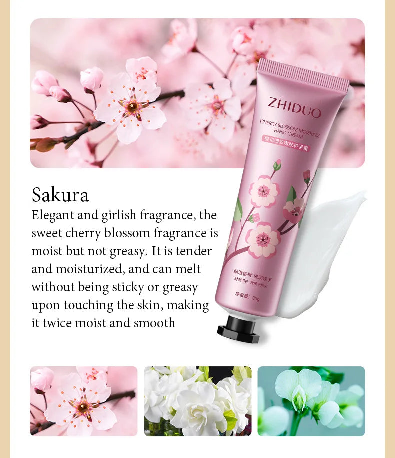 Fruity & Flowery Hand Cream Set – 10pcs Deep Moisturizing, Nourishing & Anti‑Aging Care Kit