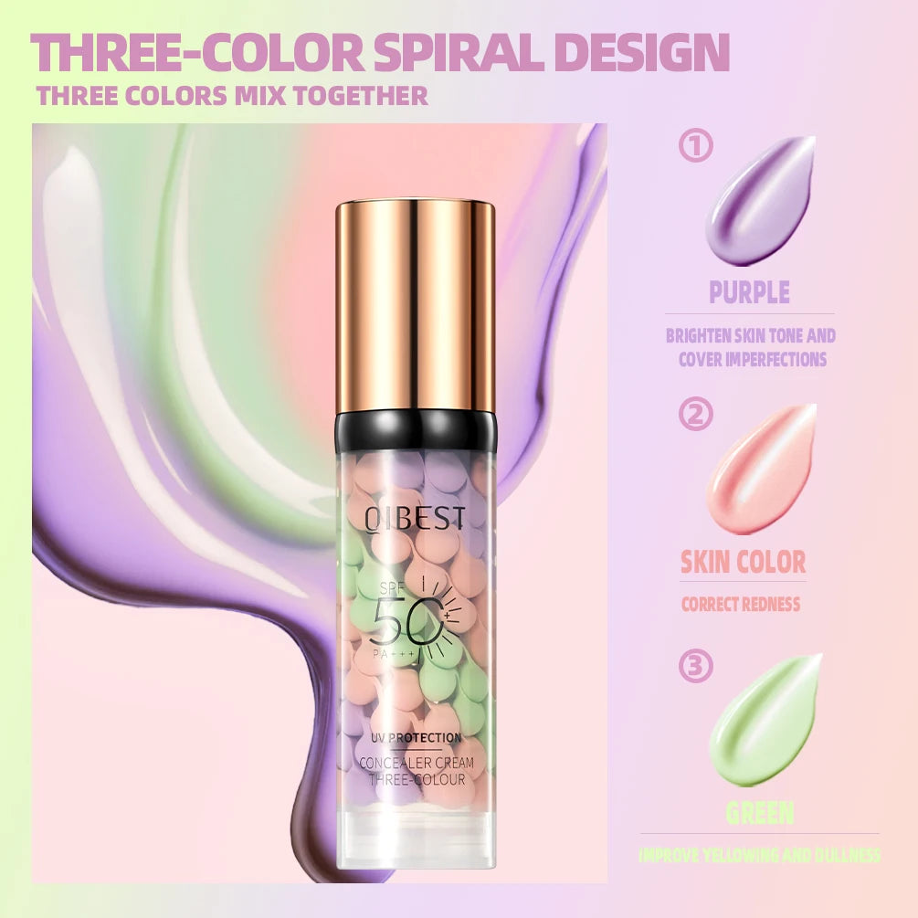 QIBEST Brightening Pre‑Makeup Base – Even Tone Primer