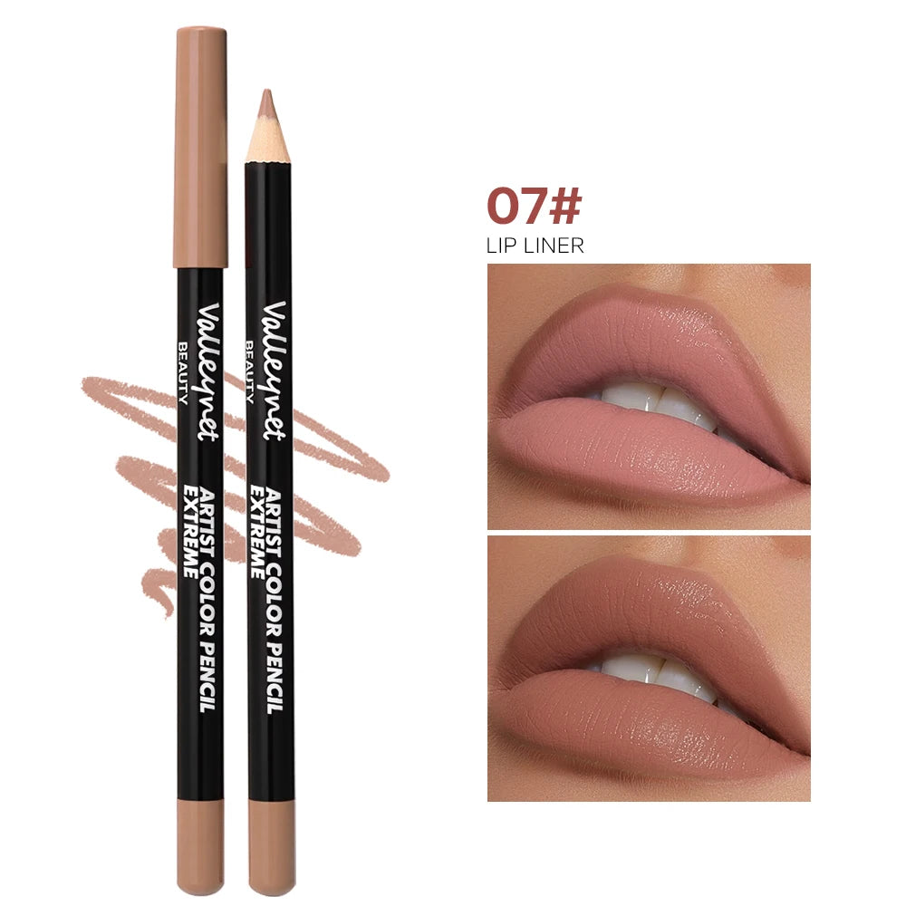Set lip liner set and eyeliner set Nude Brown Collection