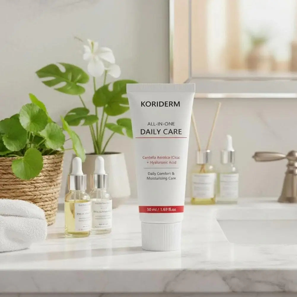 Centella Asiatica Firming Facial Cream Hyaluronic Acid Barrier Repair Moisturizing Gentle Non Irritating For Daily Skincare