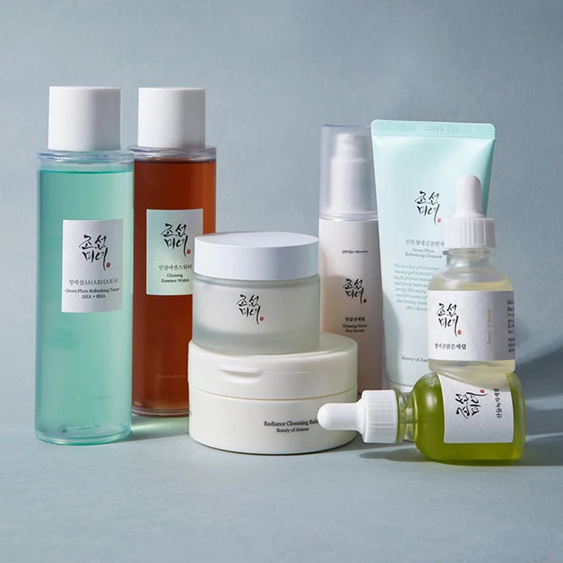 Beauty of Joseon Green Plum Cleanser & Rice Probiotic Sunscreen SPF50+ – Hydrate, Brighten & Protect Skincare Set