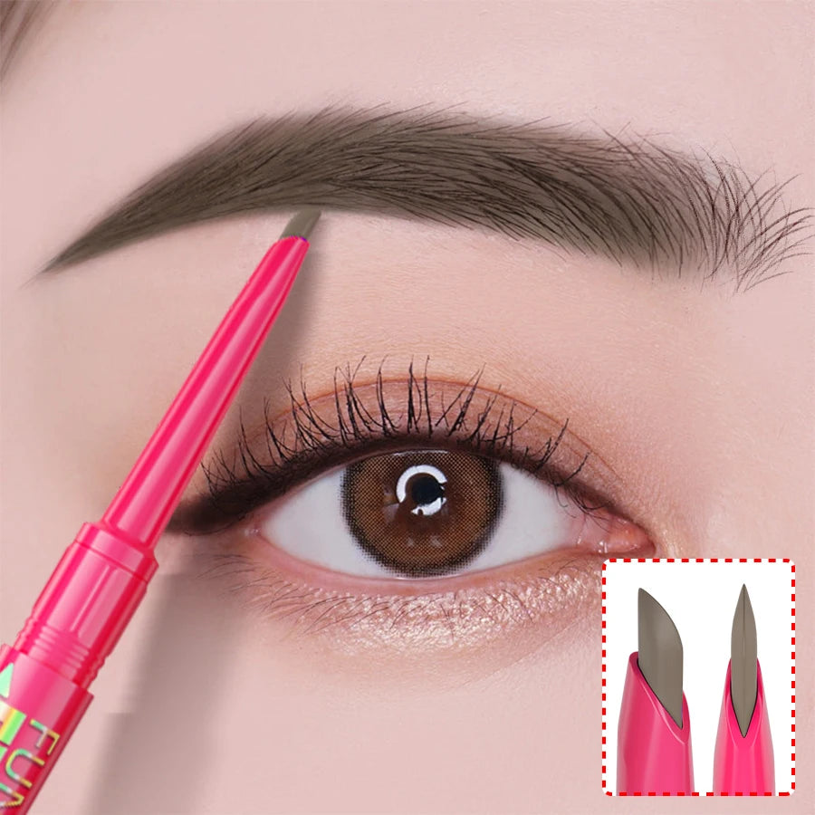 Professional Waterproof Eyebrow Pencil – Long‑Wear Tattoo Brow Pen with Brush, 5 Color Options