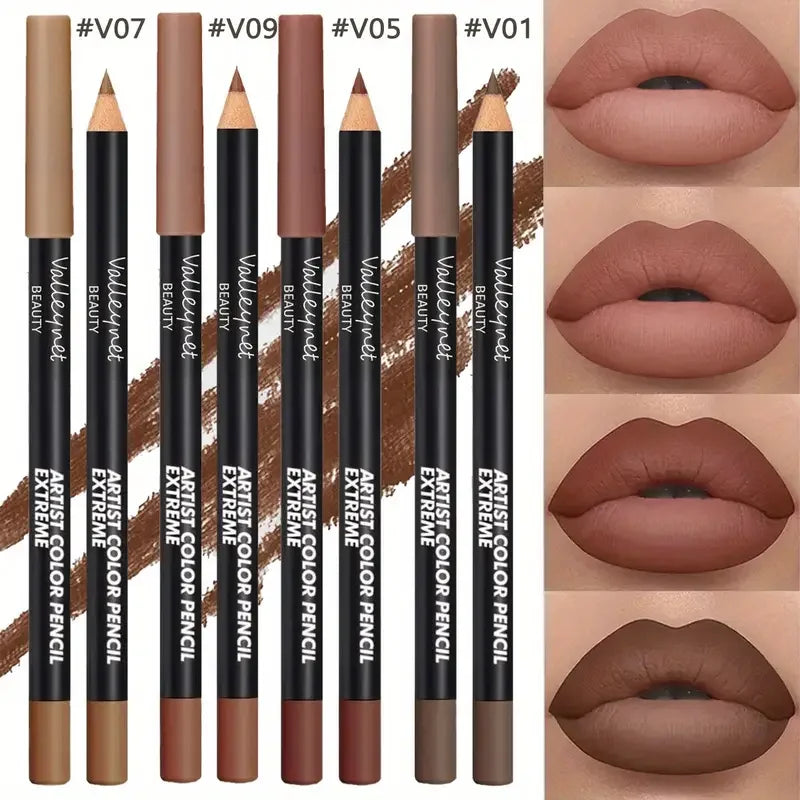 Set lip liner set and eyeliner set Nude Brown Collection