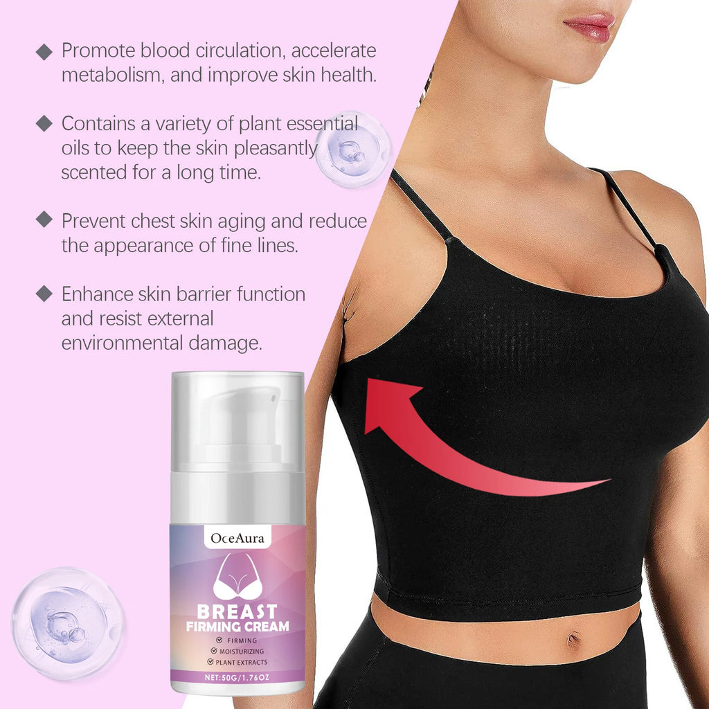 Breast Firming Cream Lifting Tightening Moisturizing Anti-Sagging Improves Elasticity Fast Absorbing For Women's Bust Care 50g