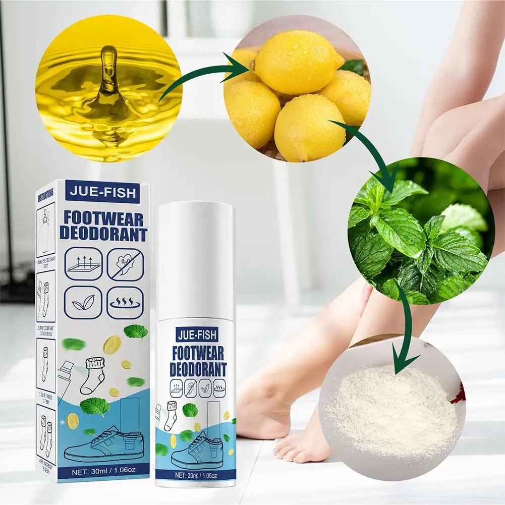Foot Odor Defense Spray – Shoe & Sock Deodorizing Perfume | Odor Removal, Anti‑Sweat Foot Care