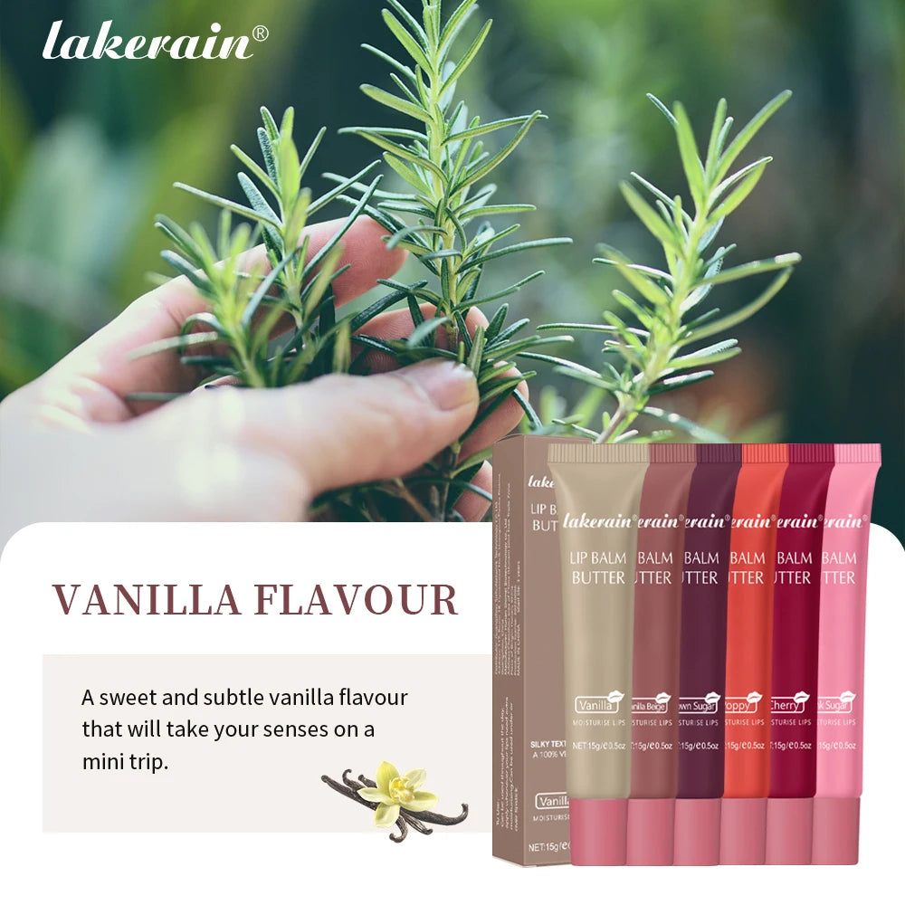 Lakerain Moisturizing Butter Lip Balm – Smooth, Nourishing Daily Lip Care (Vanilla)