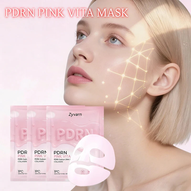 PDRN Pink Skincare Set – Salmon DNA Collagen Glow Mask for Lifting, Firming & Deep Moisturizing Care