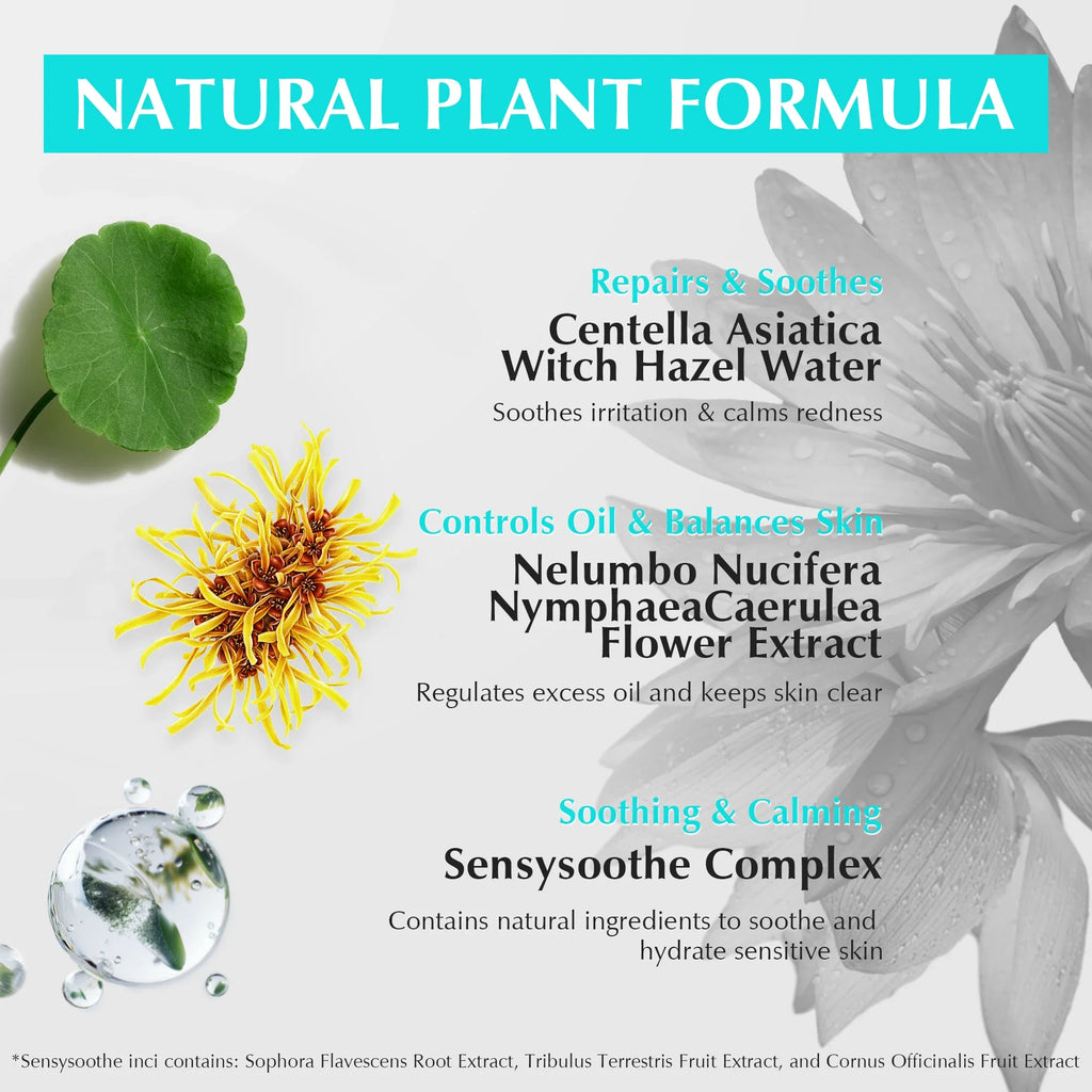 Oil-Balancing Deep Cleansing Mud Mask – Witch Hazel, Centella & Blue Lotus for Smooth-Looking Pores & Sebum Balance