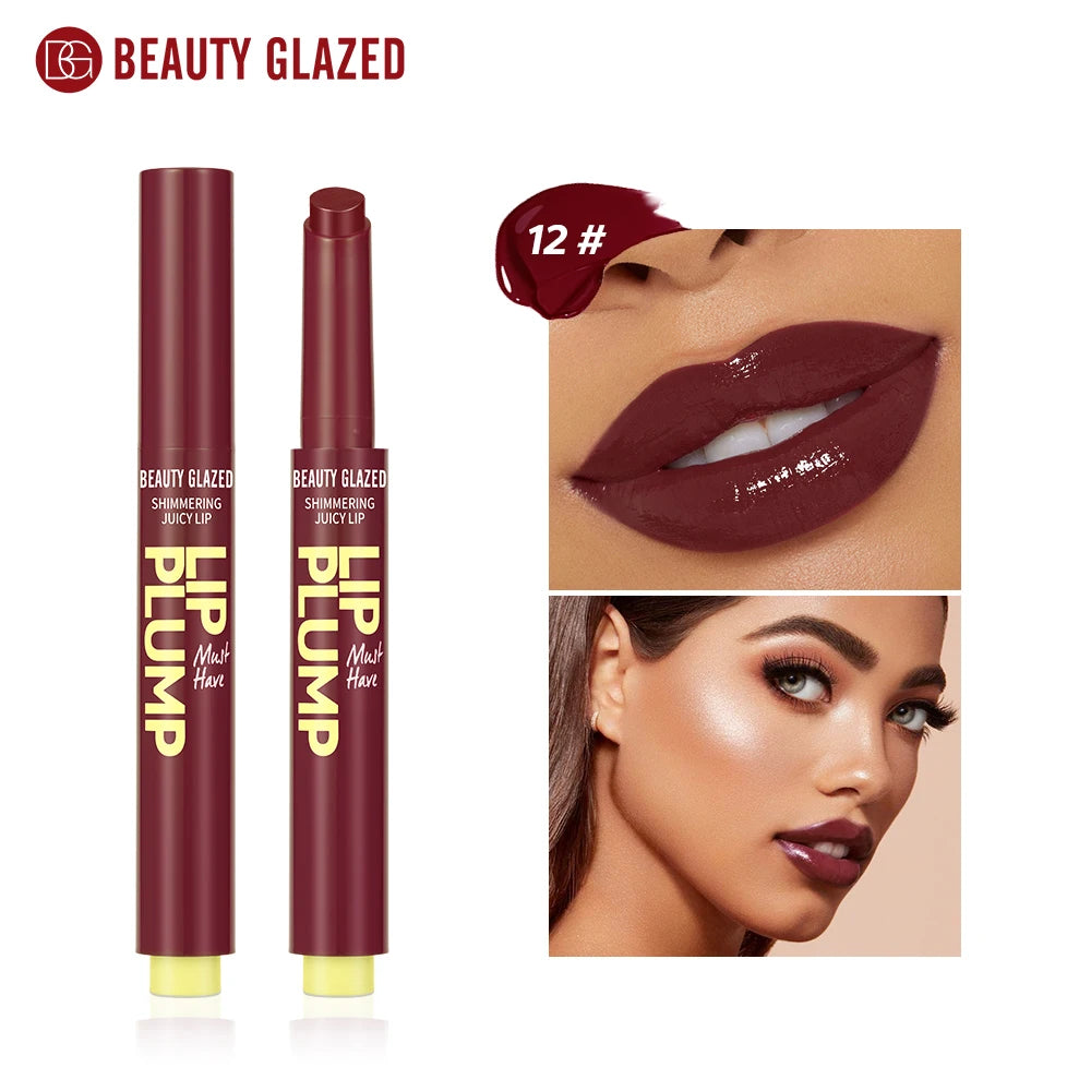 Beauty Glazed 12 Color Shimmering Juicy Lipstick