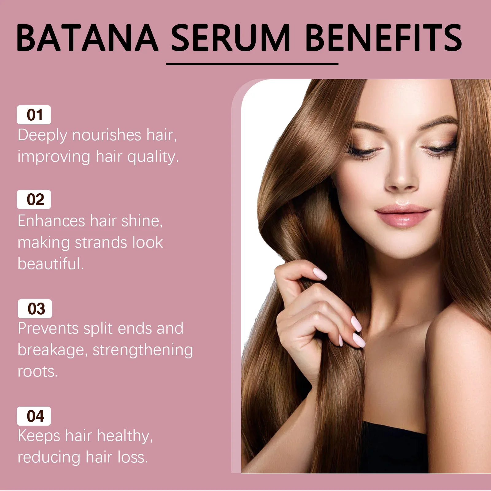 Batana Oil Shampoo Deep Cleaning Moisturizing Smooth Anti Frizzy Repair Damaged Hair Regulate Scalp Oil Regrowth Hair Care Set