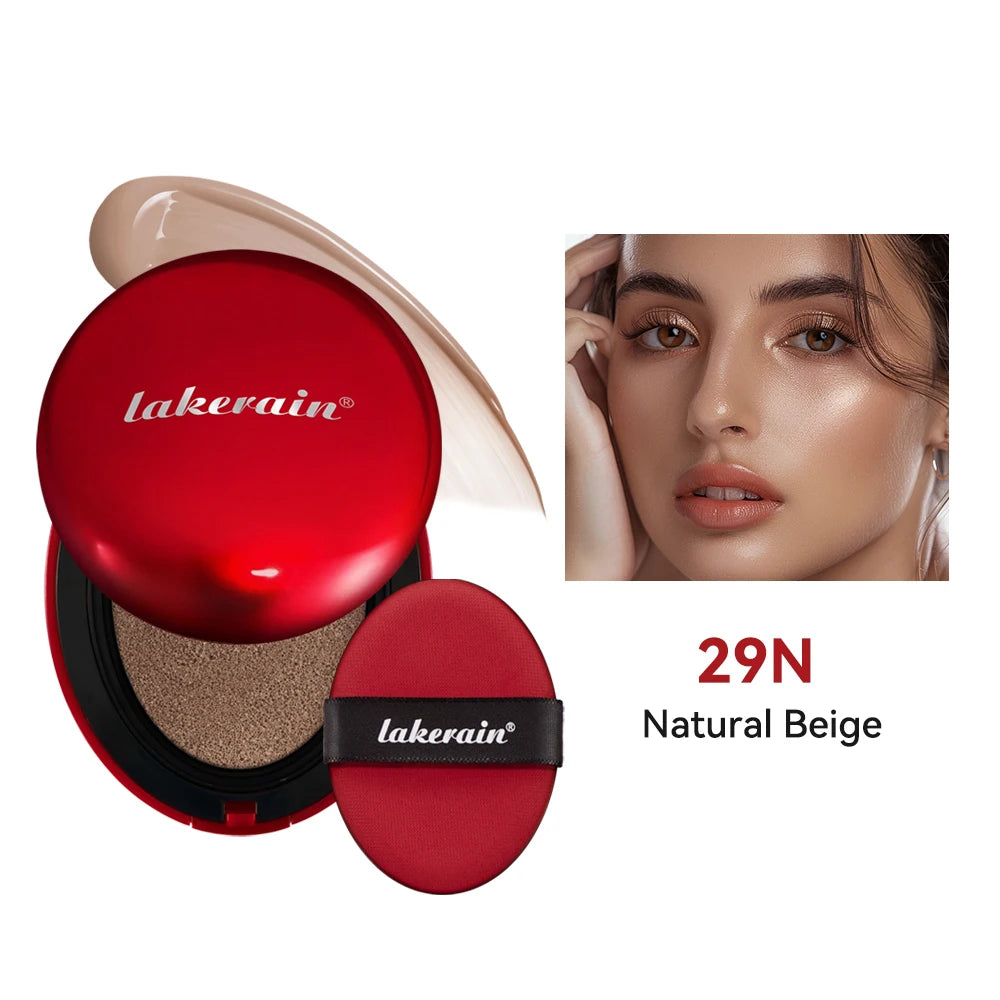Lakerain Cushion Foundation Sunscreen Waterproof Long-lasting Brighten Foundation Cream Women Base Makeup Face Korean Cosmetics