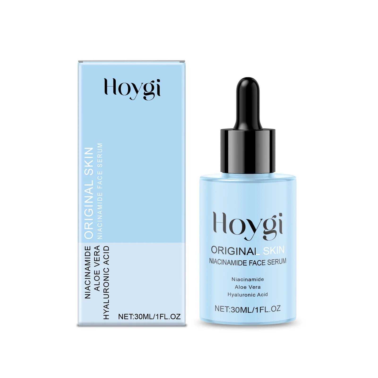 Hoygi Nicotinamide Face Serum for Reduce Melanin Fade Dark Spot Repair Nourishing Blue Copper Titanium Facial Skin Care Essence
