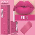 DUNUF  8-color matte velvet smooth easy-to-apply square tube lip gloss waterproof three-dimensional plumping lipstick