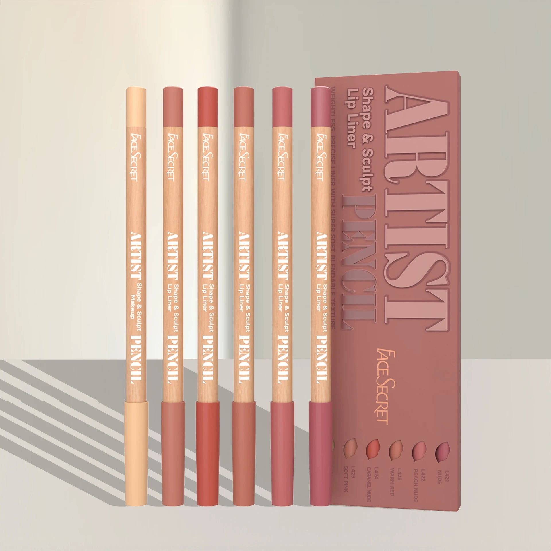 Face Secret Sculpt Lip Liner Set – Soft Matte Precision