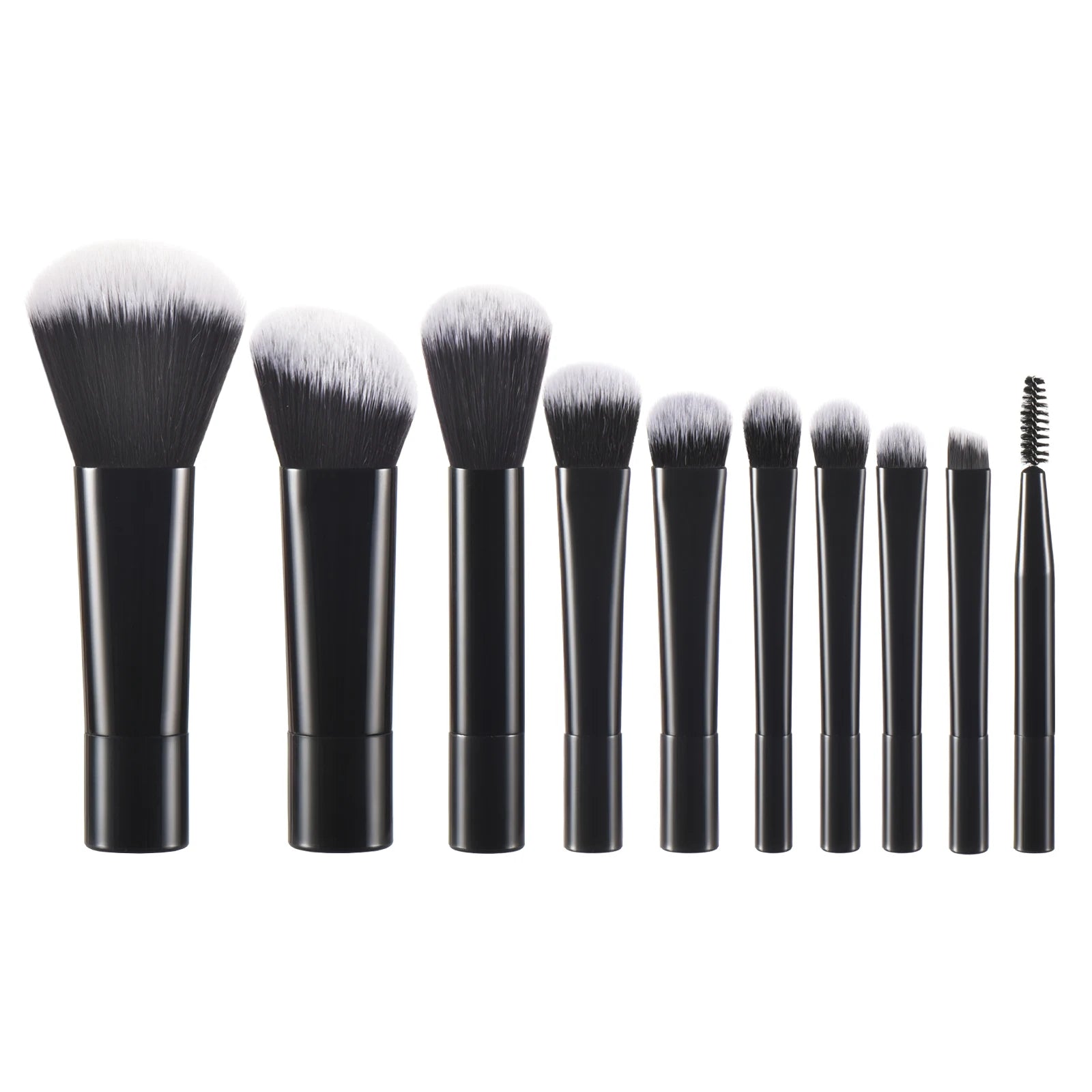 10 Pink Mini makeup brush Travel portable Makeup Tool Makeup Puff - Palm Brush Professional Makeup tool set