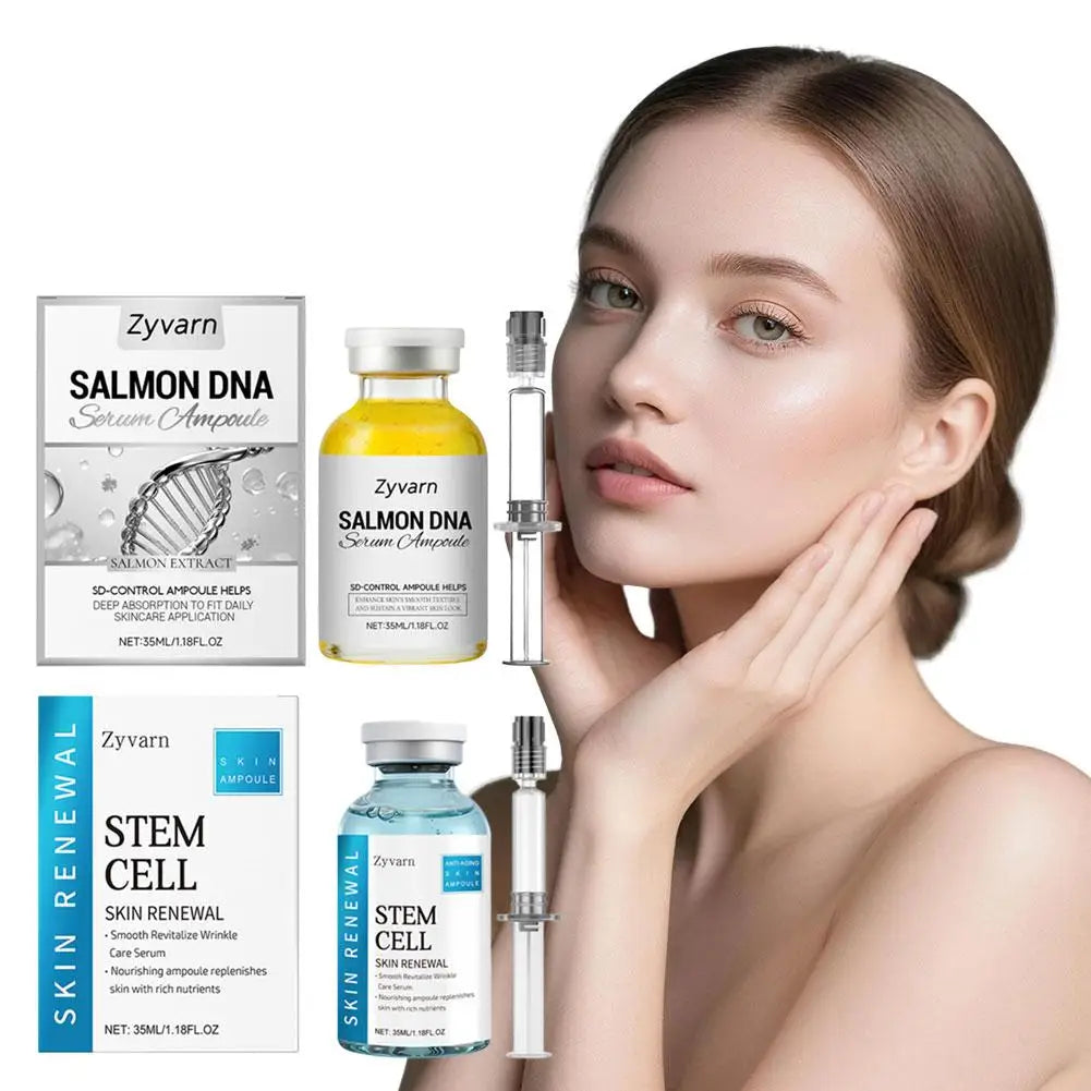 Korean Salmon Ampoule Serum Pure Peptide Powerful Firming Anti-Aging Essence Lotion Effectively Tightens Moisturizes Skincare