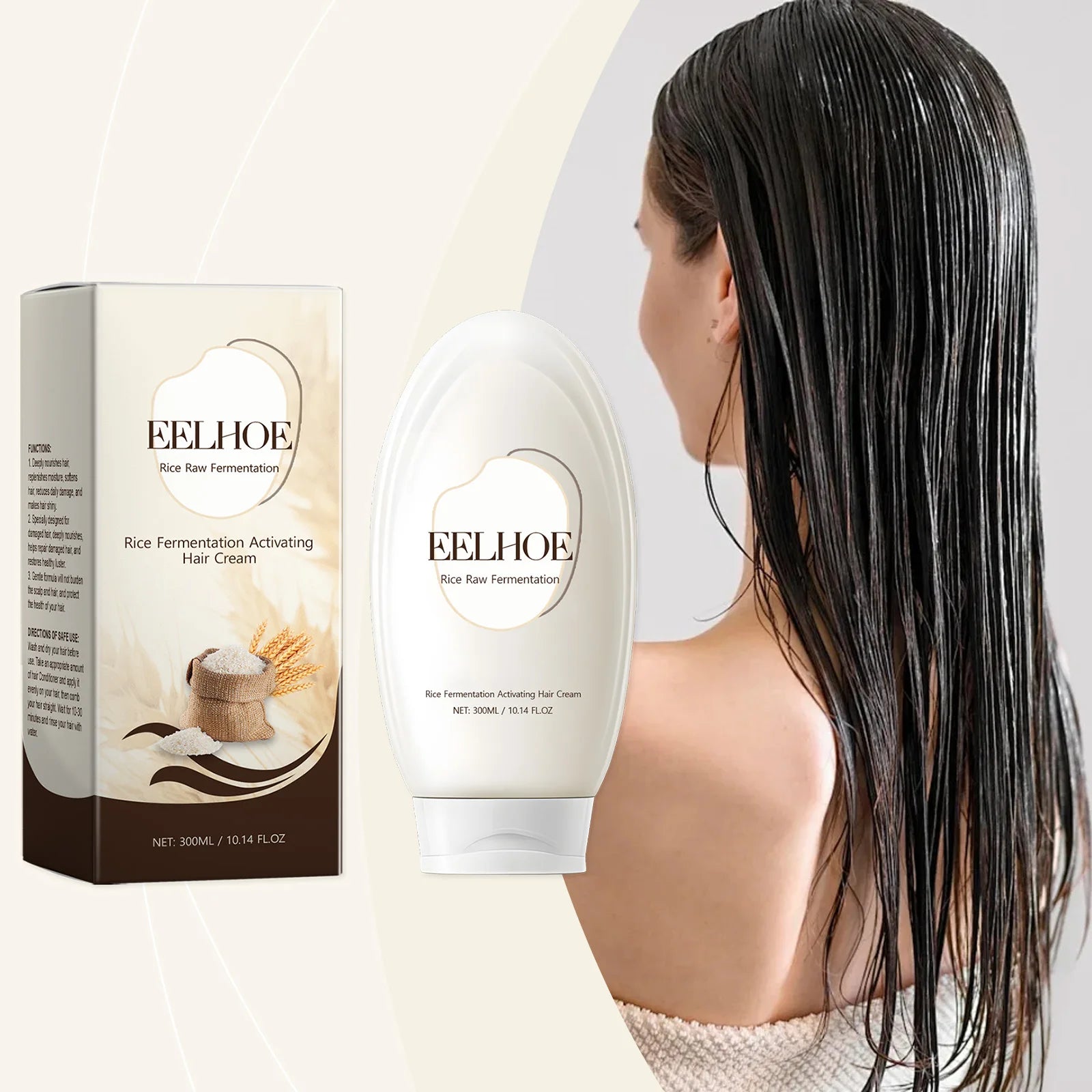 Rice Essence Hair Cream – Strengthening & Smoothing by EELHOE