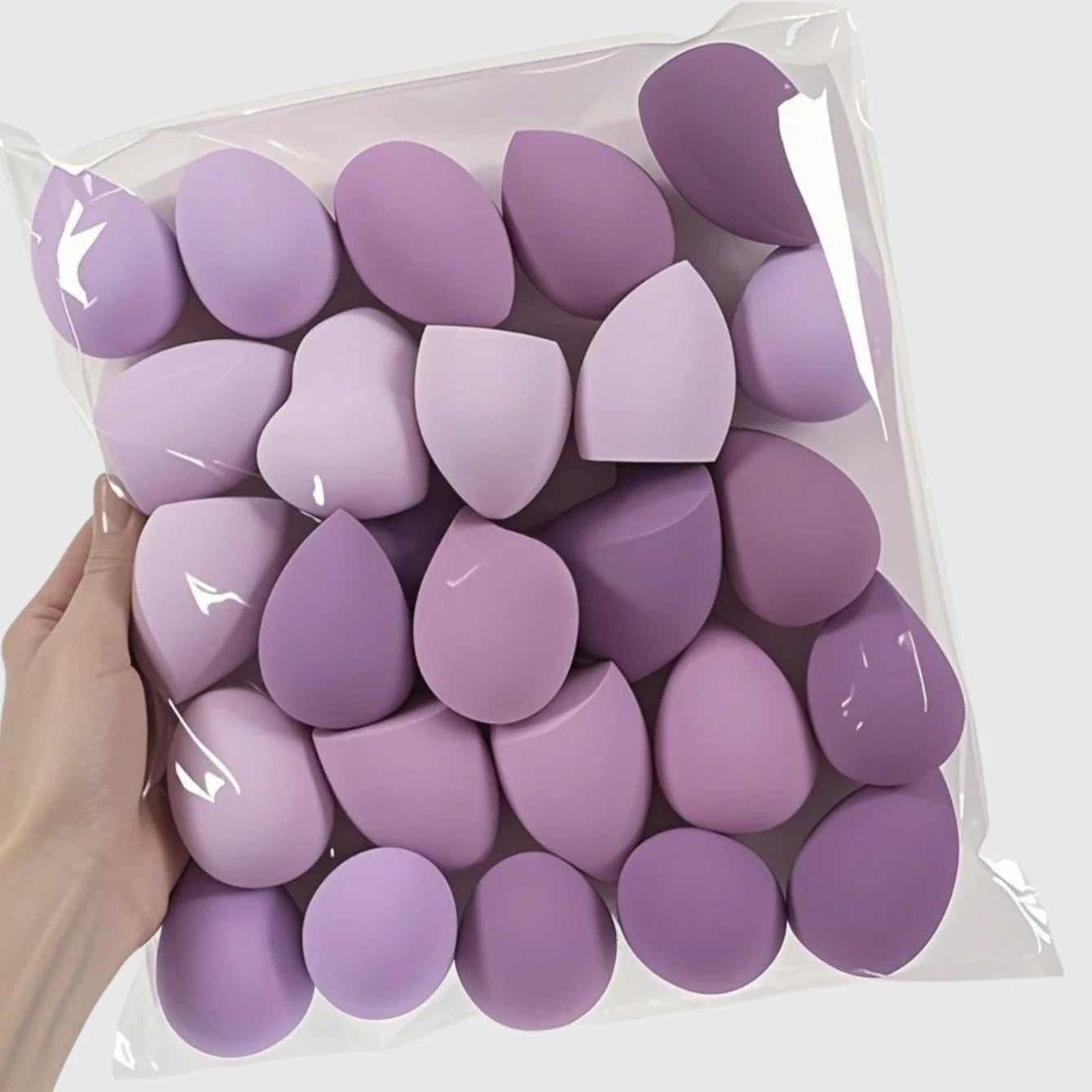 8PCS Professional Makeup Sponge Set – Hydrophilic, Assorted Shapes, Perfect for Powder & Liquid Foundation