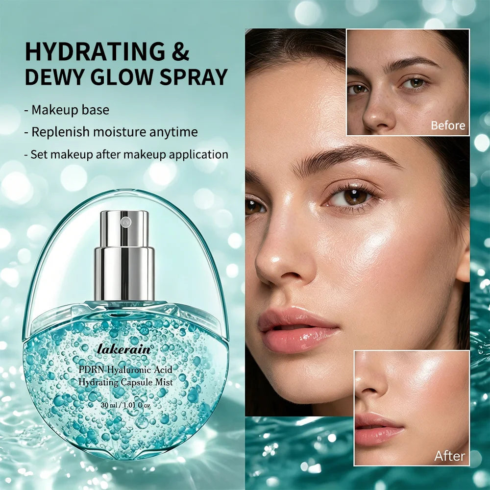 PDRN Collagen Glow Facial Serum Spray Instant Plumping Firming Deep Moisture Hydrating Face Mist  Korean Skincare