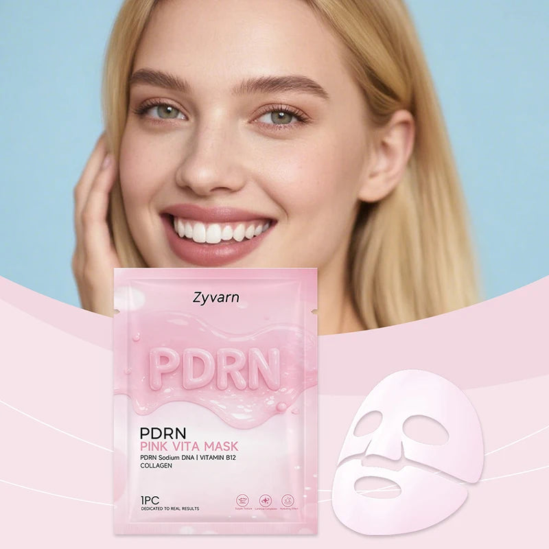PDRN Pink Skincare Set – Salmon DNA Collagen Glow Mask for Lifting, Firming & Deep Moisturizing Care