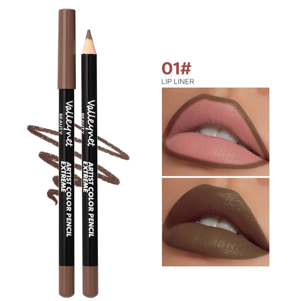 Set lip liner set and eyeliner set Nude Brown Collection