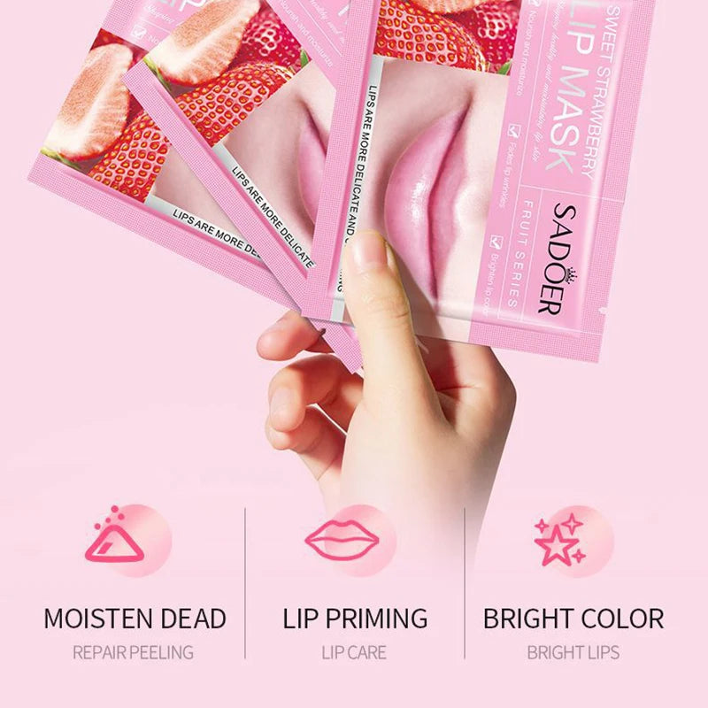 Fruits Lip Mask Moisturizing Nourishing Collagen Lip Patches Plump