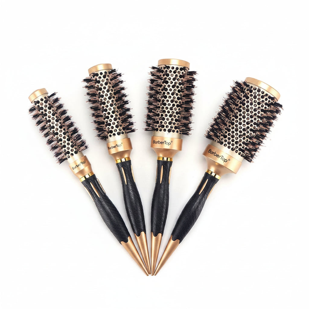 Hair Salon Round Rolling Hairdressing Comb Professional Women Straight Curly Combs Barbershop Curling Styling Tools Supplies