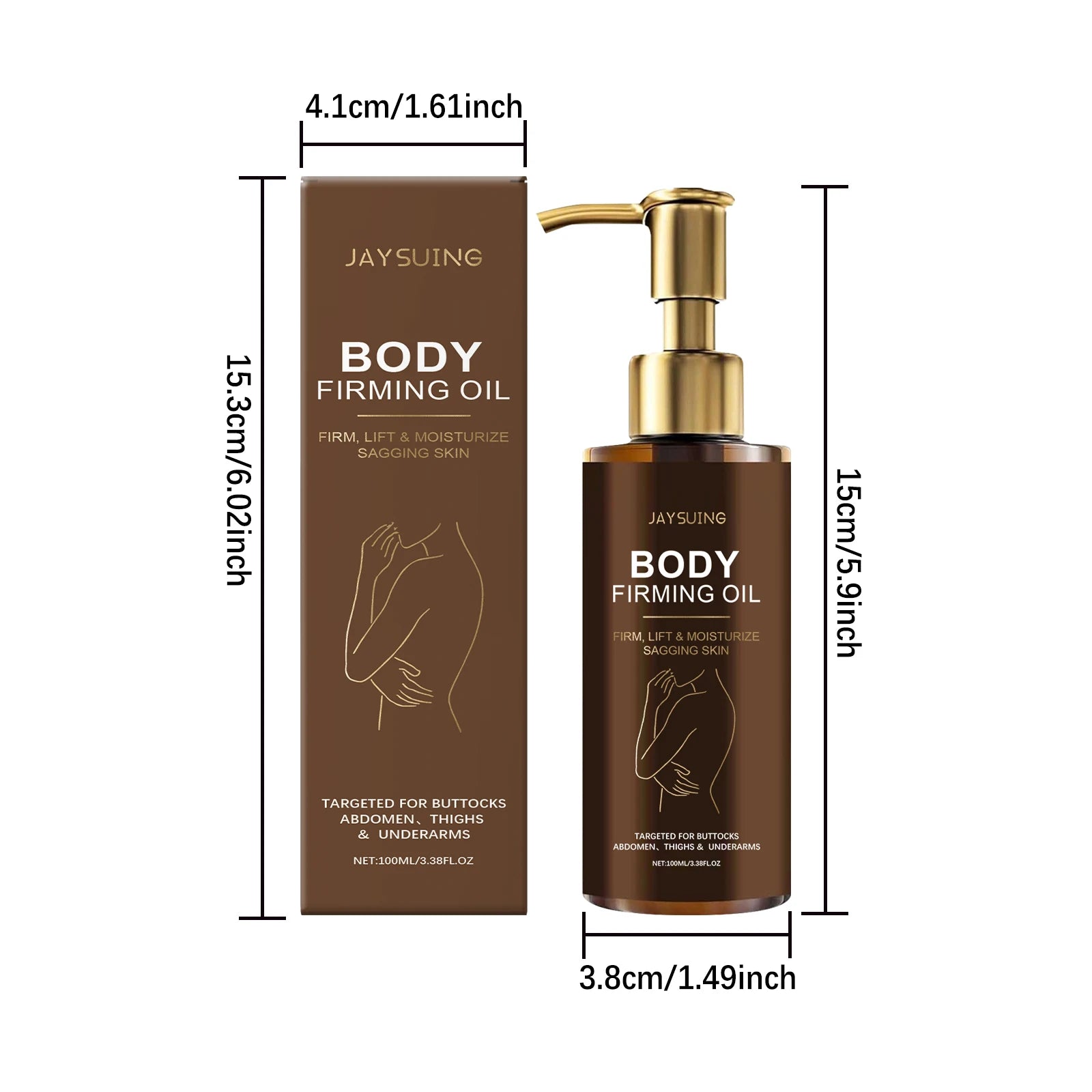 Moisturizing Anti Cellulite  Firming Body Oil Sagging Skin Tightening Anti-Aging for Body Refreshing Hydrate Firming Body Oil