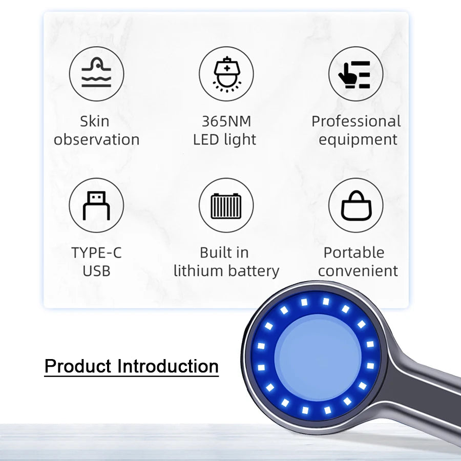 Facial Woods Lamp Skin Detection Device