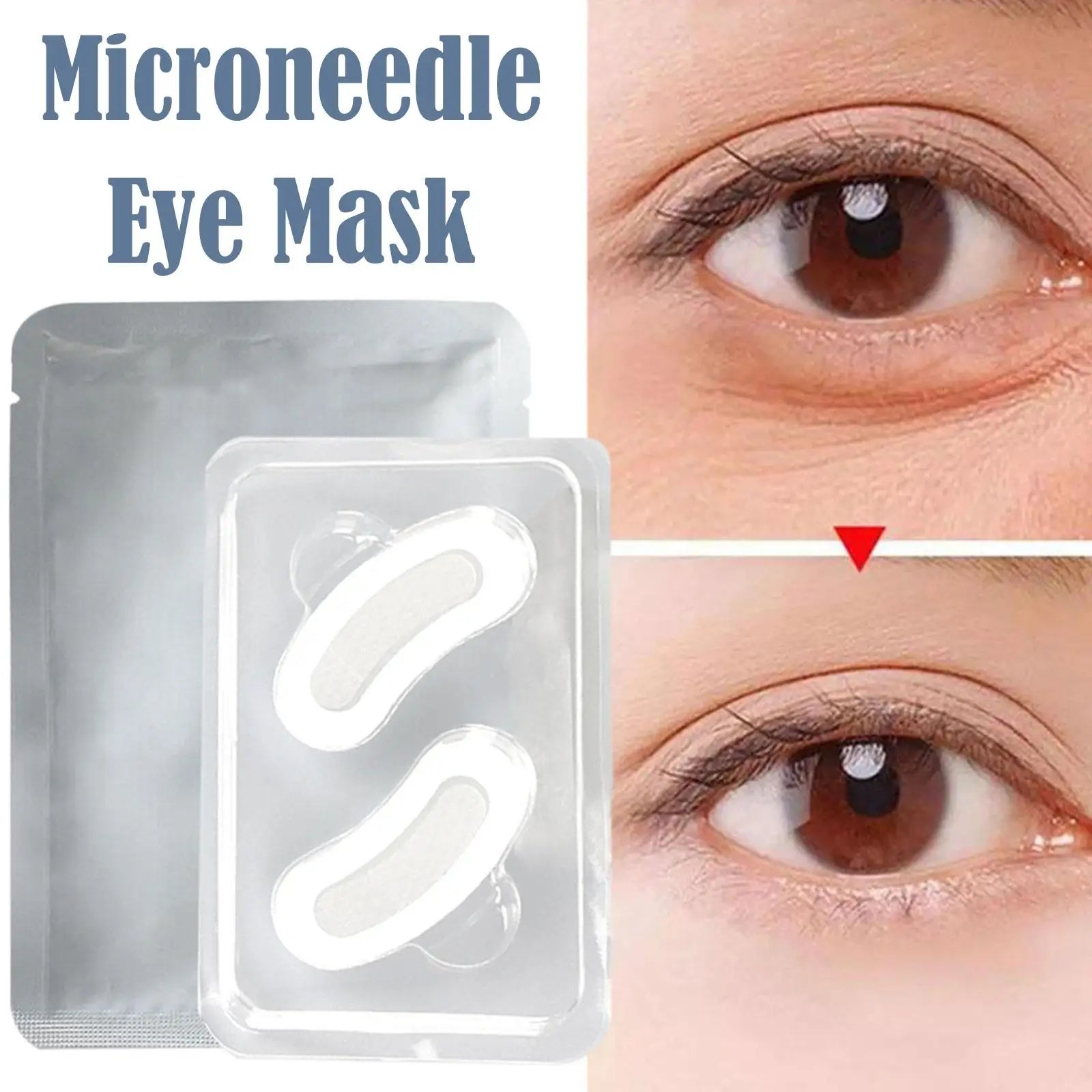 100 Pairs Hyaluronic Acid Microneedle Eye Patches For Anti Wrinkle Aging Eye Skin Firming Paste Remove Dark Circle Skin Care