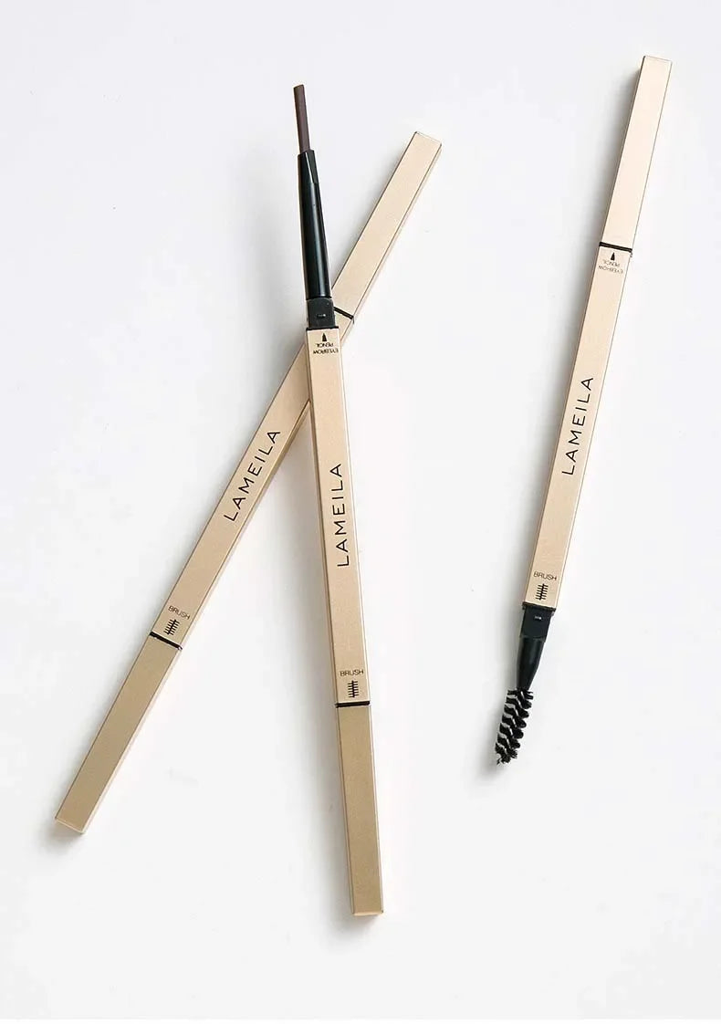 Double‑Head Brow Pencil & Brush – Long‑Wear, Smudge‑Proof Eyebrow Pen for Defined Brows