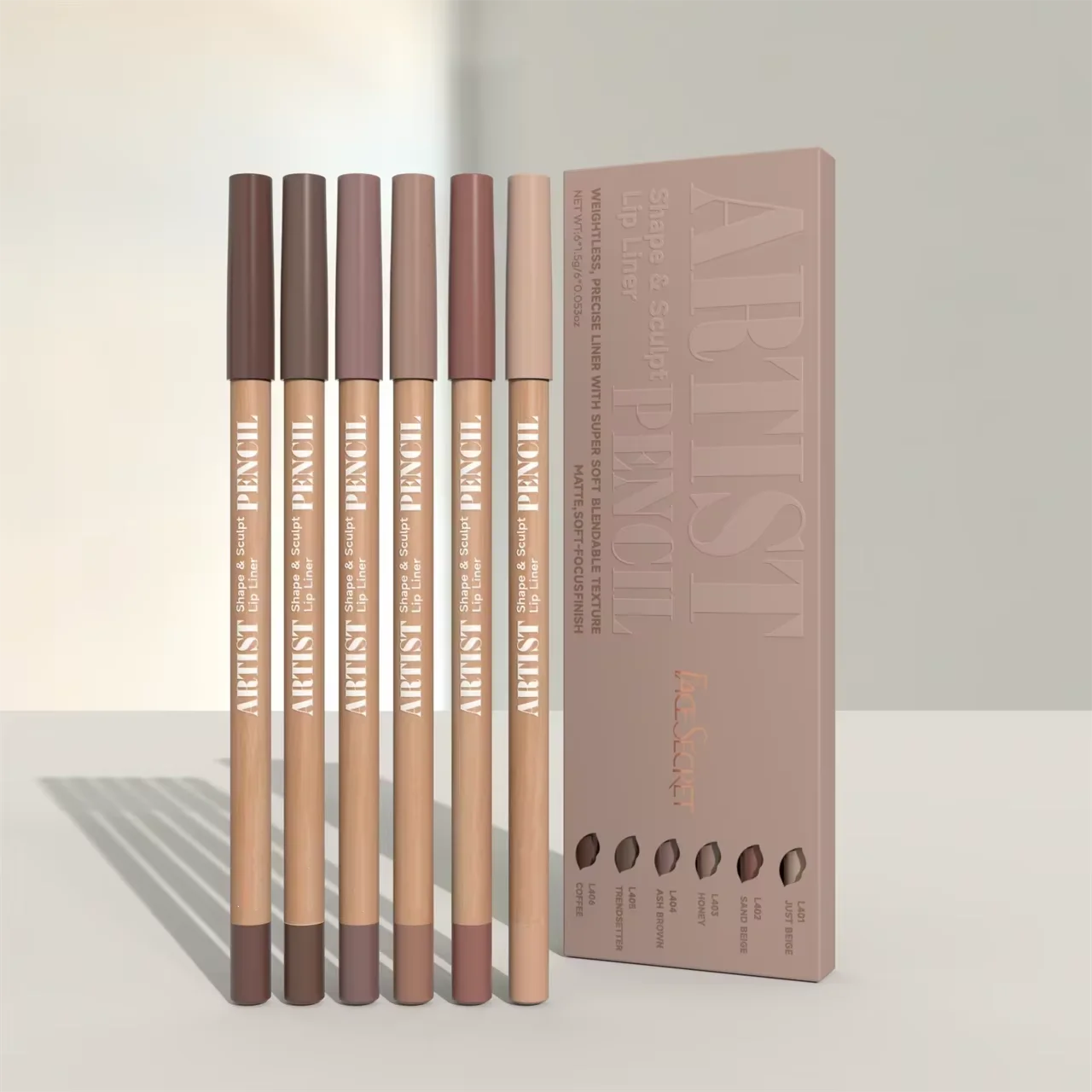 Face Secret Sculpt Lip Liner Set – Soft Matte Precision