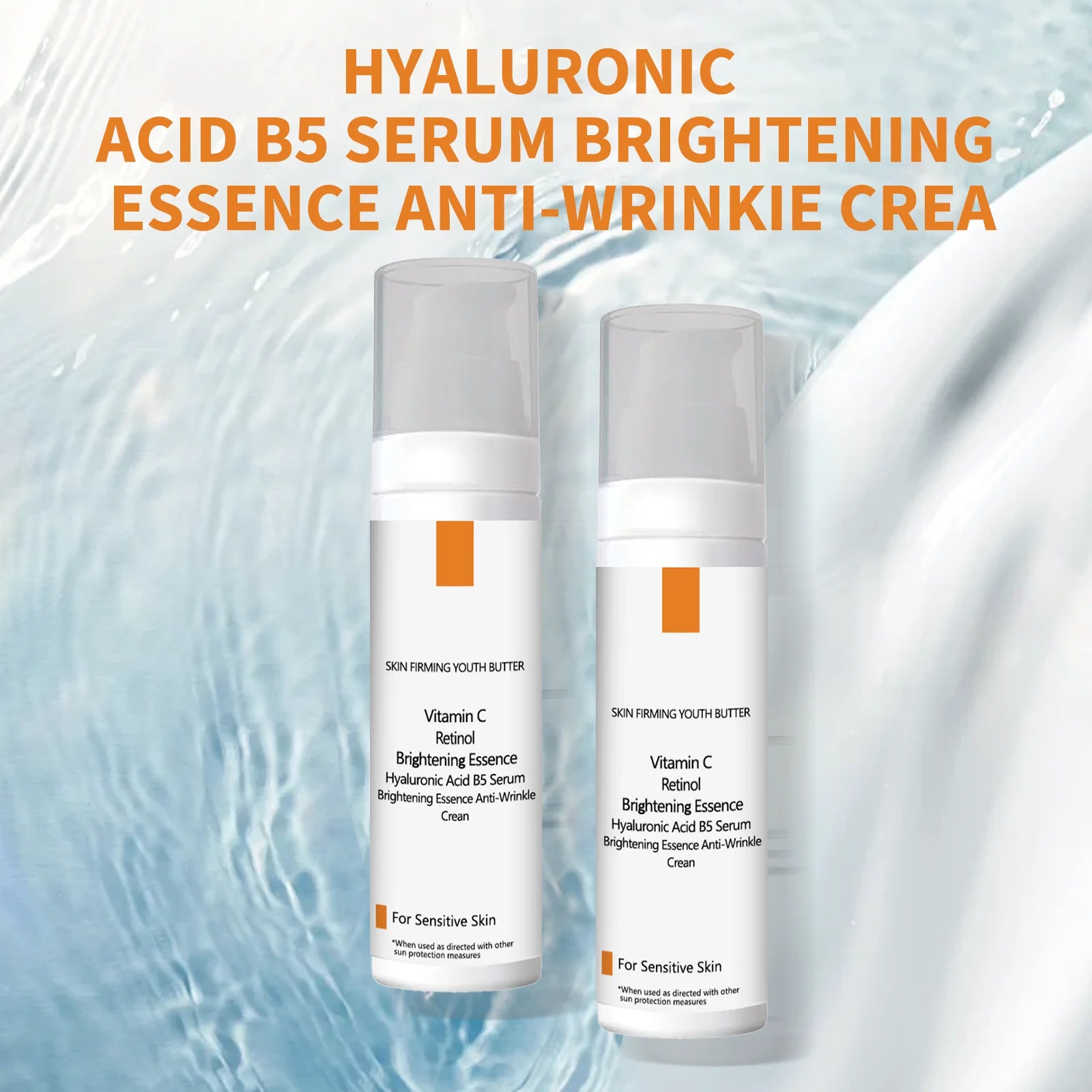 SKIN FIRMING YOUTH BUTTER 50ml - Anti-Wrinkle Cream with Hyaluronic Acid & Vitamin C, Brightening Essence for Sensitive Skin