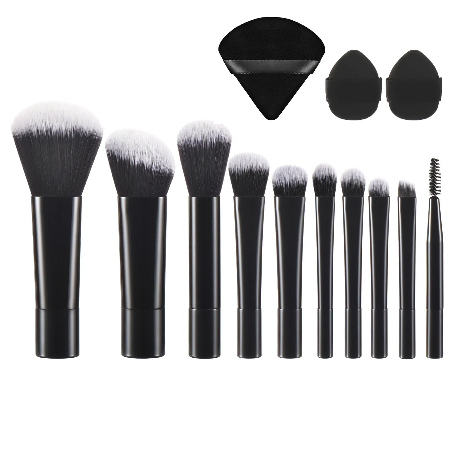 10 Pink Mini makeup brush Travel portable Makeup Tool Makeup Puff - Palm Brush Professional Makeup tool set