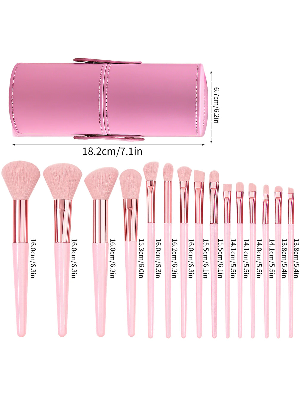 High-end Makeup Brush Set Soft and Fluffy Professional Facial Makeup Brush Set With Travel Waterproof Storage Bucket