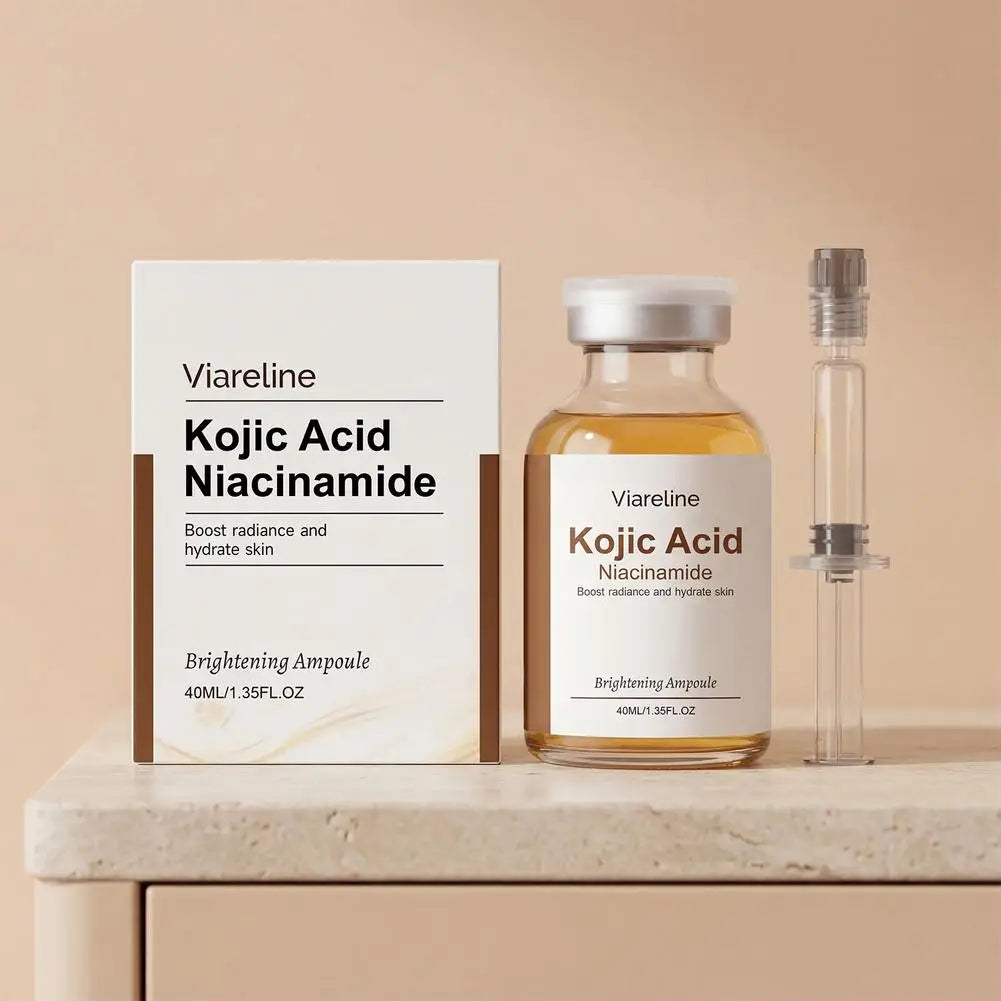 Kojic Acid Infused Face Ampoule Niacinamide Brightening Serum Deep Hydrating Moisturizing Nourishing Daily Glow Skin Care