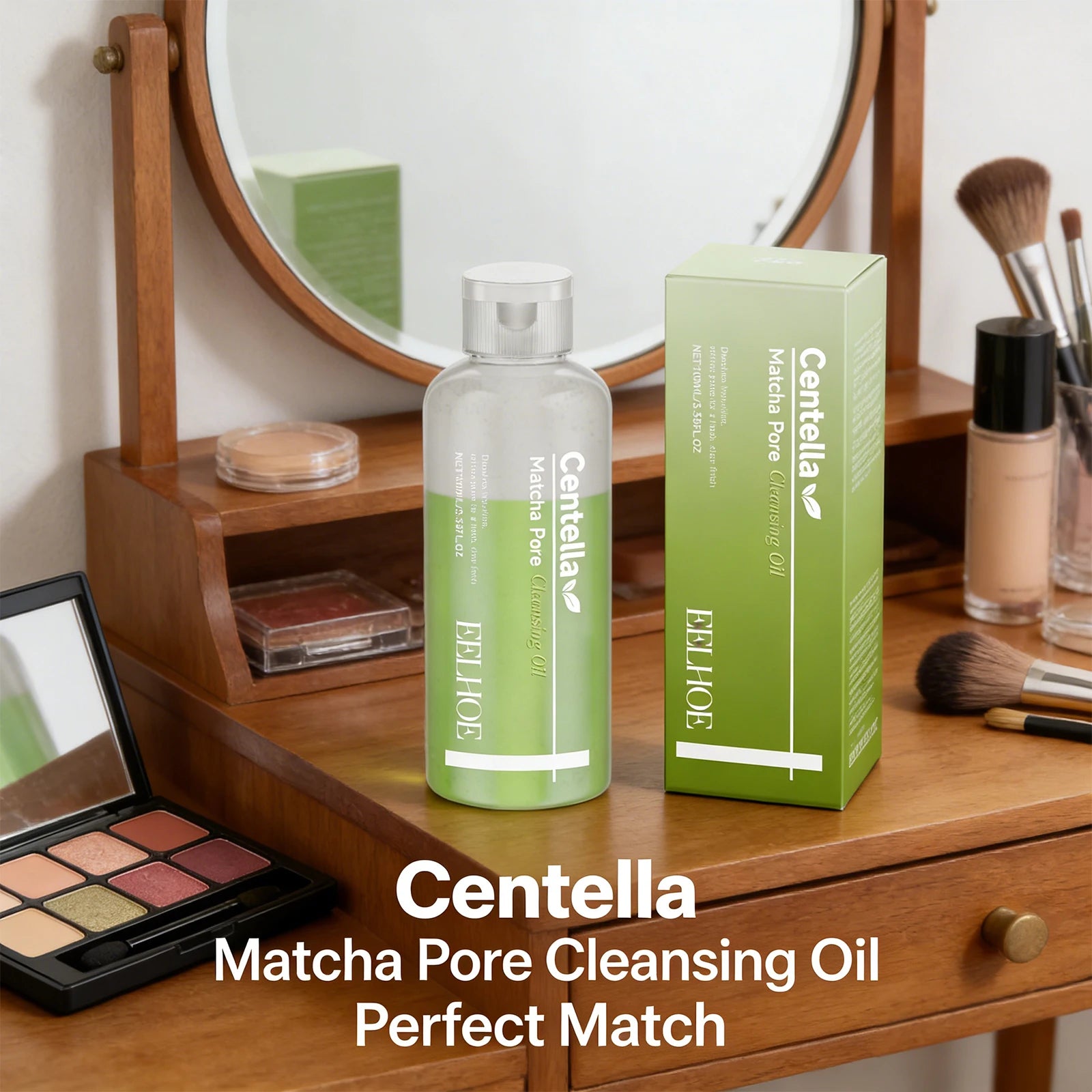 Matcha Cleansing Oil Gentle Remove Blackhead Shrink Pore Refreshing Control Oil Moisturizing Face Makeup Remover Oil Skin Care