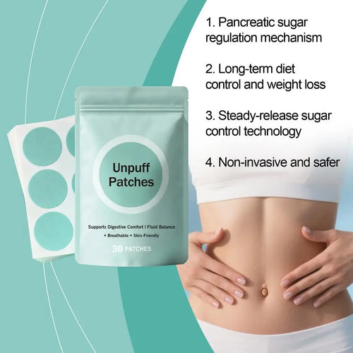 30 UnPuff PATCHES Supports Naturally Plant Ingredients Comfort