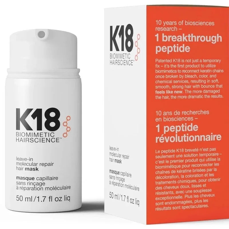 K18 Leave‑In Molecular Keratin Repair Hair Mask 50ml – Deep Treatment for Soft, Restored & Damage‑Free Hair
