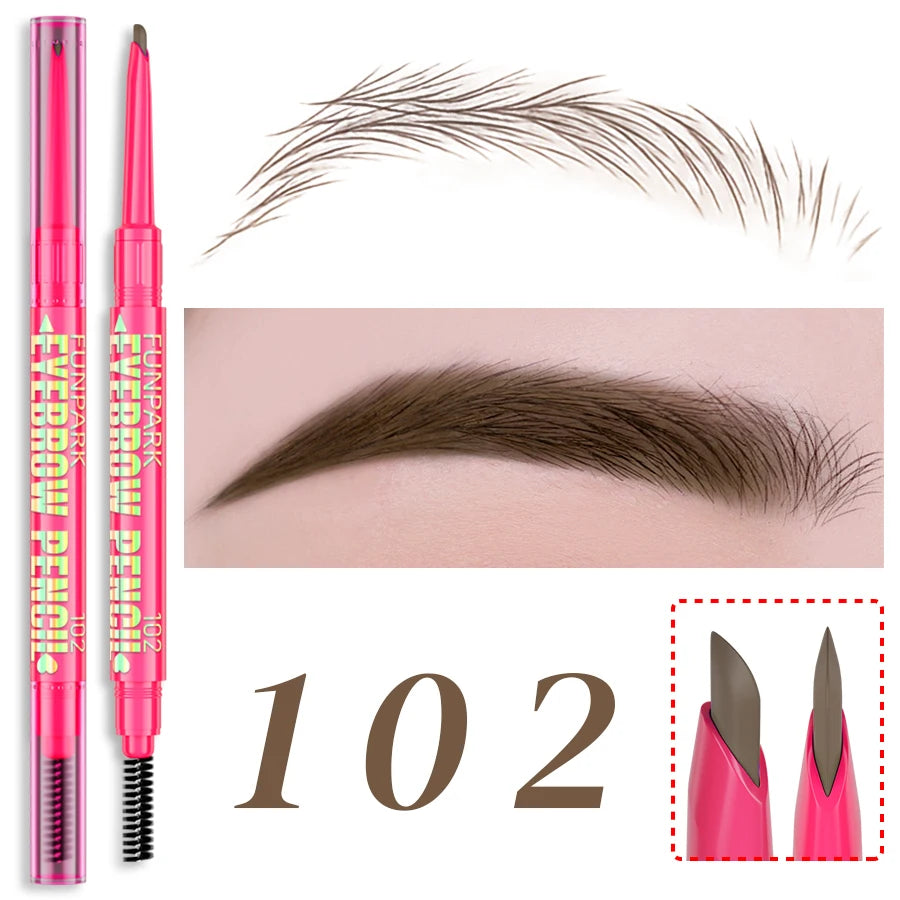Professional Waterproof Eyebrow Pencil – Long‑Wear Tattoo Brow Pen with Brush, 5 Color Options