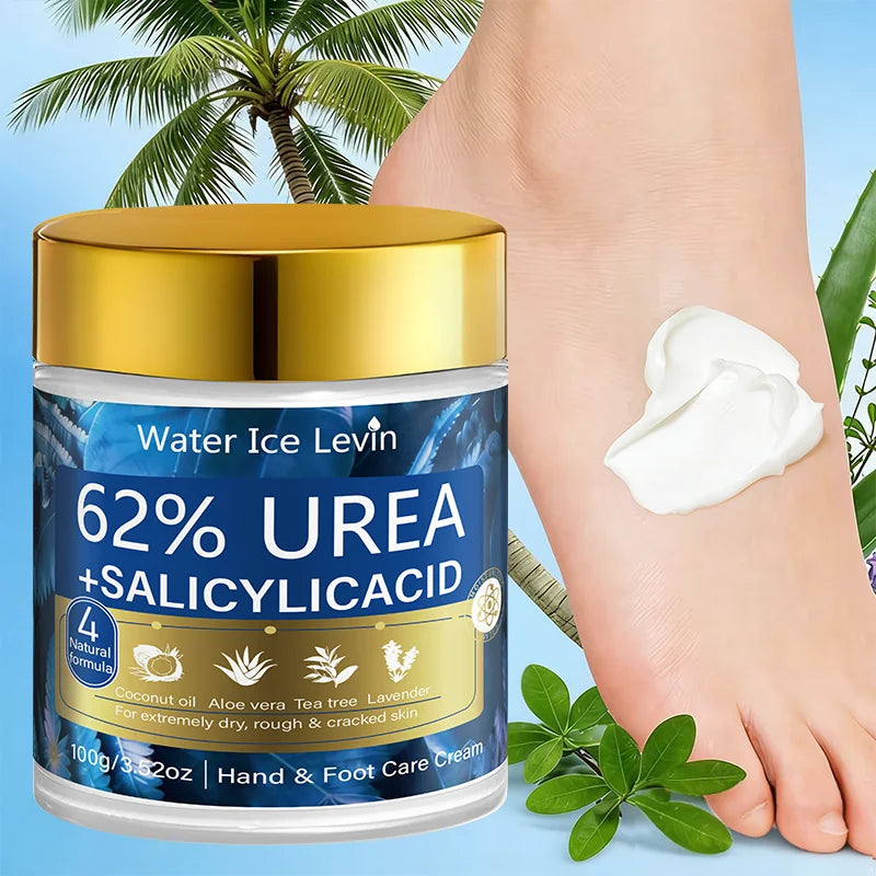 Urea & Salicylic Acid Hand & Foot Cream - Natural Formula, Moisturizing for Extremely Dry Rough Skin